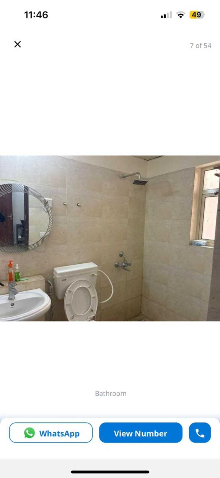 Bathroom, excella-kutumb 2 Bedroom 900 Sq.Ft. Apartment In Sultanpur Road Lucknow 9552766