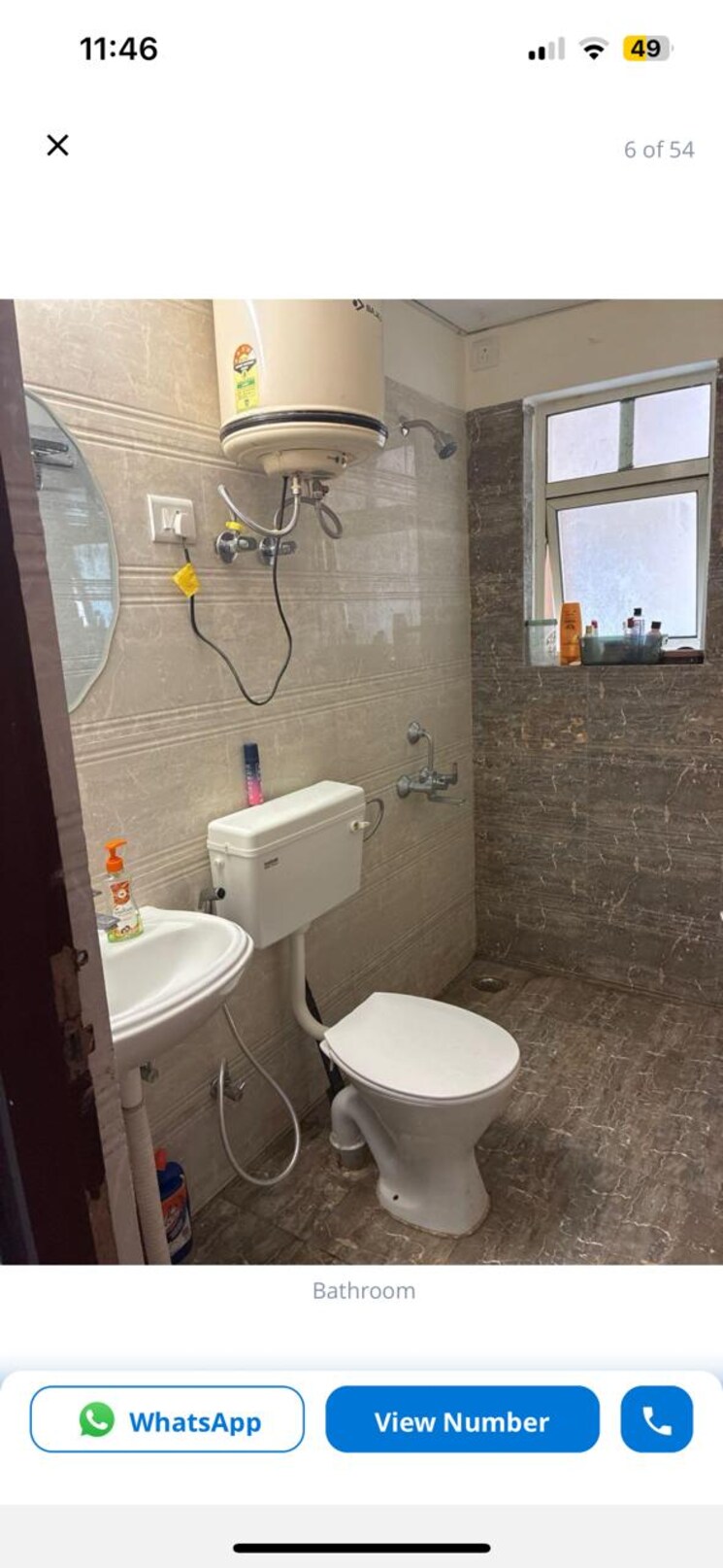 Bathroom, excella-kutumb 2 Bedroom 900 Sq.Ft. Apartment In Sultanpur Road Lucknow 9552766