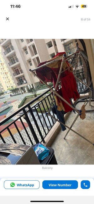 Balcony in 2 BHK Apartment at Excella Kutumb, Sultanpur Road – for Rent