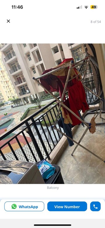 Balcony in 2 BHK Apartment at Excella Kutumb, Sultanpur Road – for Rent