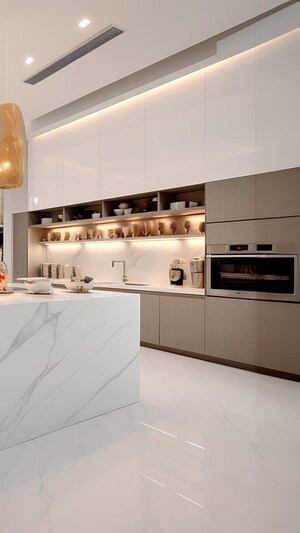 Kitchen in 4 BHK Apartment at Godrej Meridien, Sector 106 – for Sale