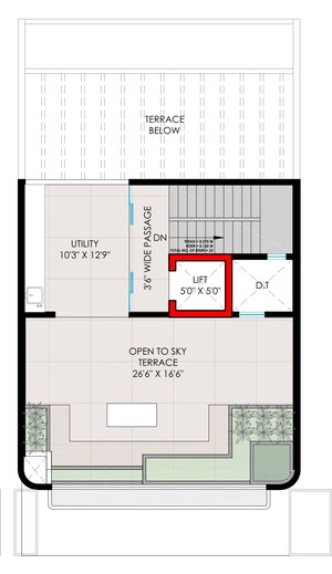 Floor Plan in 6+ BHK Villa at Moshi – for Sale