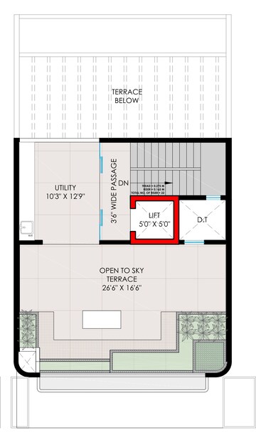 Floor Plan in 6+ BHK Villa at Moshi – for Sale