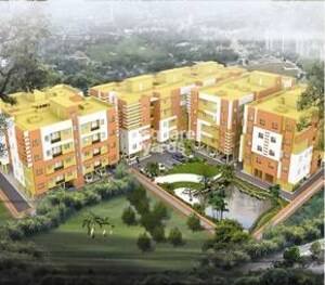 3 BHK Apartment – Exterior View View at Eden Tolly Lakeside, Joka - for Rent