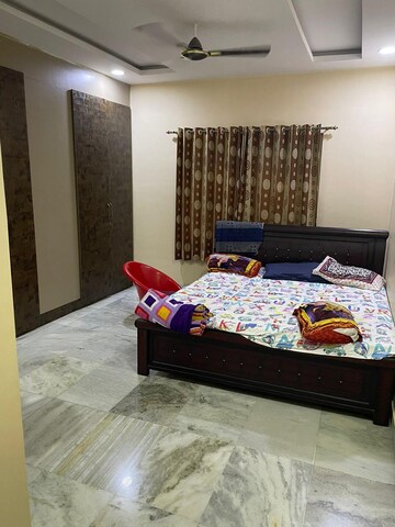 Bedroom in 3 BHK Apartment at Theme Ambience Indralok Complex, Banjara Hills – for Rent