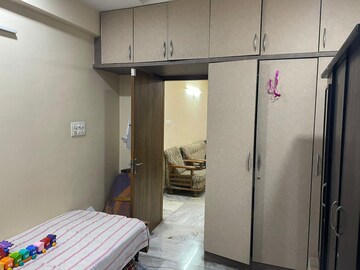 Bedroom in 3 BHK Apartment at Theme Ambience Indralok Complex, Banjara Hills – for Rent