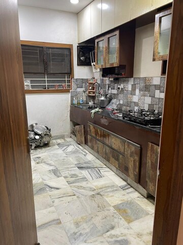 Kitchen in 3 BHK Apartment at Theme Ambience Indralok Complex, Banjara Hills – for Rent