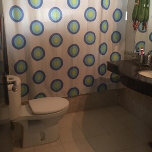 Bathroom in 3 BHK Builder Floor at M2K Aura, Mayfield Garden – for Rent