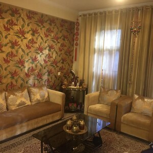 Living Room in 3 BHK Builder Floor at M2K Aura, Mayfield Garden – for Rent