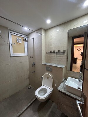 Bathroom in 3 BHK Builder Floor at SAS Tower, Sector 38 – for Rent
