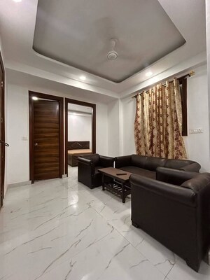 Living Room in 1 BHK Builder Floor at Chattarpur – for Rent