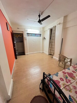 Bedroom in 1 BHK Apartment at Shantiban CHS, Kothrud – for Rent