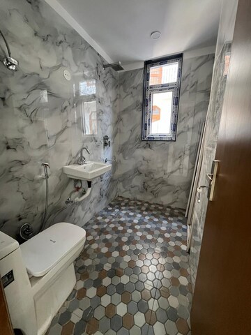 Bathroom in 2 BHK Builder Floor at Chattarpur – for Rent