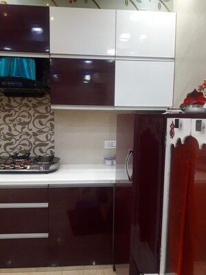 Kitchen in 3 BHK Apartment at New Saraswati CGHS, Rohini Sector 9 – for Sale