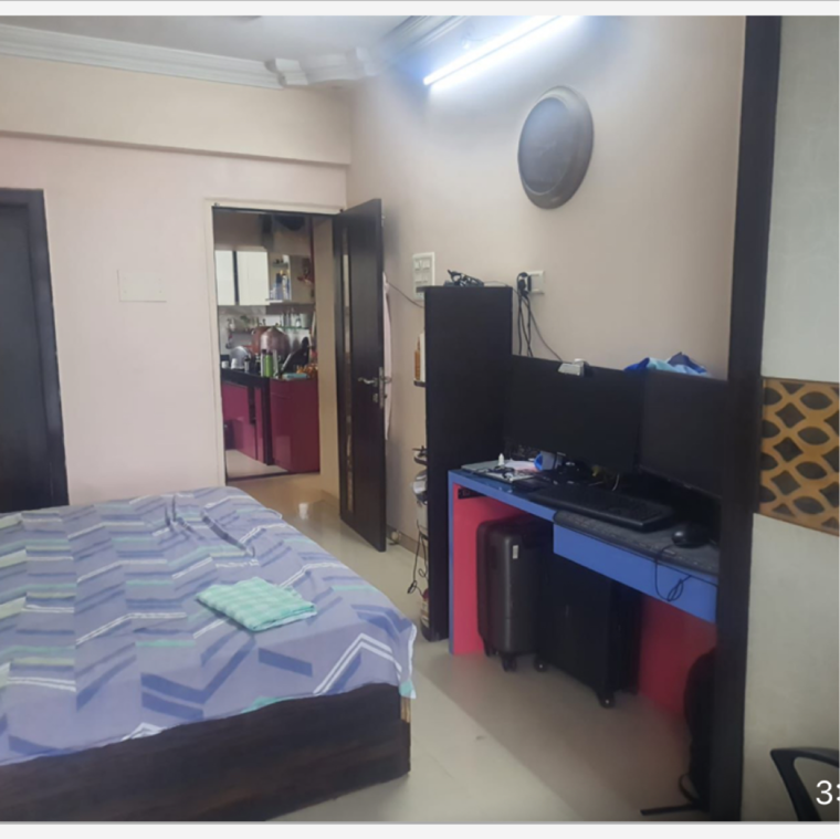 Bedroom, swaraj-raj-uday-coop-hsg-soceity-ltd 2 Bedroom 1025 Sq.Ft. Apartment In Sanpada Sector 1 Navi Mumbai 9553294