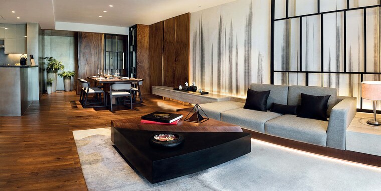 Living Room, krisumi-waterside-residences 1 Bedroom 940 Sq.Ft. Apartment In Sector 36a Gurgaon 9422622