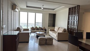 Living Room in 4 BHK Apartment at DLF Park Place, Sector 54 – for Rent