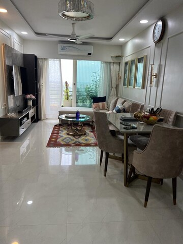 Living Room in 3 BHK Apartment at Vastu Tower, Malad West – for Rent