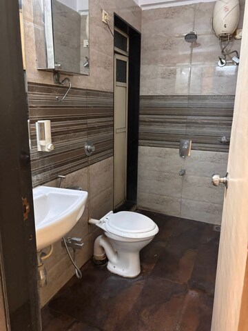 Bathroom in 2 BHK Apartment at Sawan Highness, Kharghar – for Rent