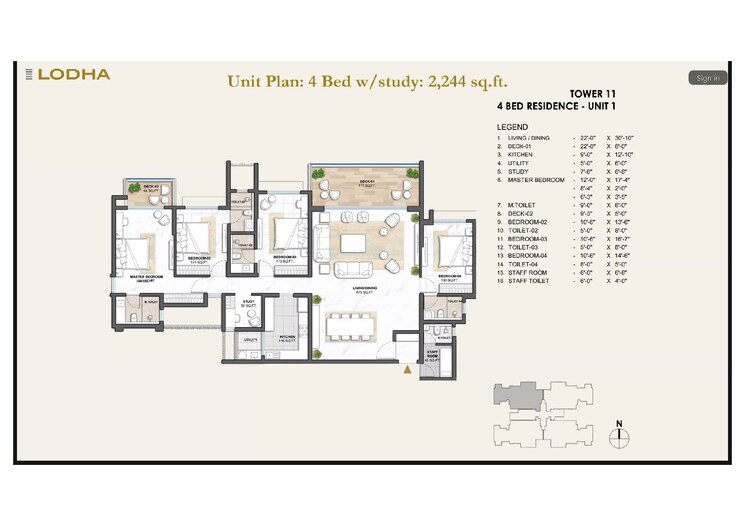 Floor Plan, kharadi 3 Bedroom 1250 Sq.Ft. Apartment In Kharadi Pune 9553695