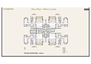 Floor Plan in 3 BHK Apartment at Kharadi – for Sale