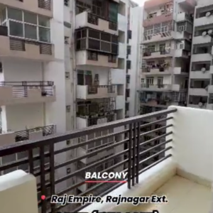 Staircase in 3 BHK Apartment at Javin Raj Empire, Raj Nagar Extension – for Rent