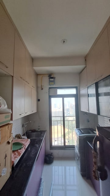 Kitchen in 1 BHK Apartment at Oxford Navrang Crystal, Goregaon West – for Rent