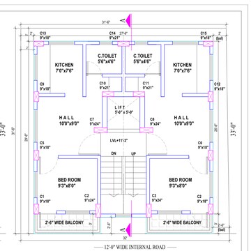 Floor Plan in 1 BHK Apartment at Wadgaon Sheri – for Sale