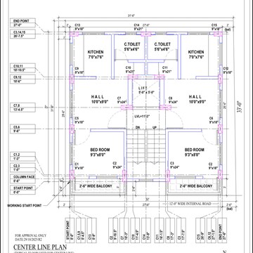 Floor Plan in 1 BHK Apartment at Wadgaon Sheri – for Sale