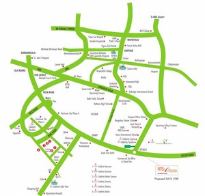  Plot – Map Location View at Celebrity Pride, Attibele - for Sale