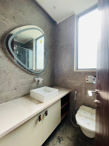 Bathroom in 4 BHK Builder Floor at Sushant Lok I – for Sale