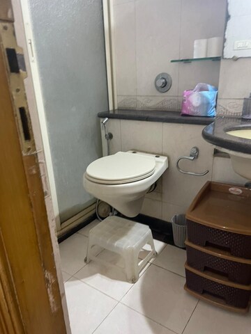 Bathroom in 3 BHK Apartment at Supreme Royal Accord, Khar West – for Rent