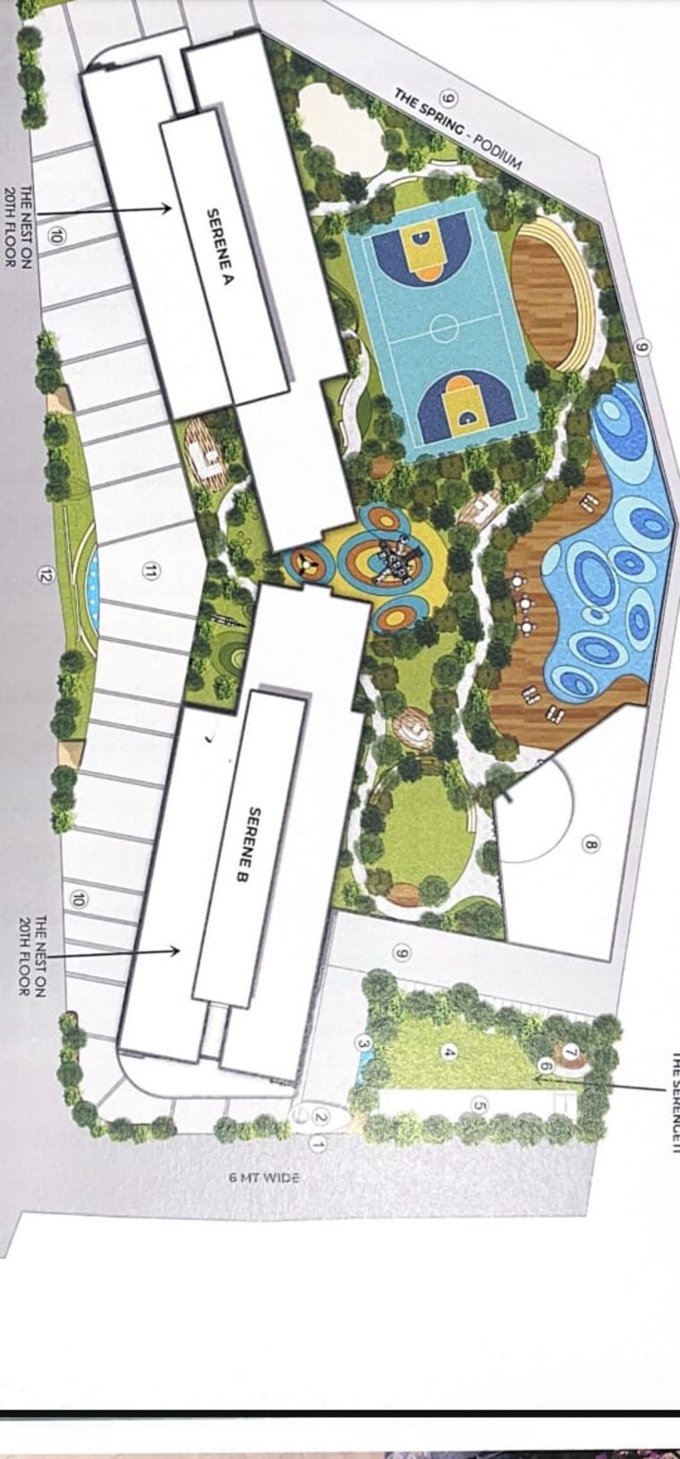 Master Plan, ashar-merac 3 Bedroom 947 Sq.Ft. Apartment In Shree Nagar Thane 9554135