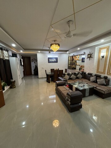 Living Room in 4 BHK Apartment at Freedom Fighters Enclave – for Rent