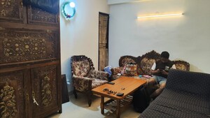 Living Room in 2.5 BHK Builder Floor at Krishna Apartments Adchini, Adchini – for Sale