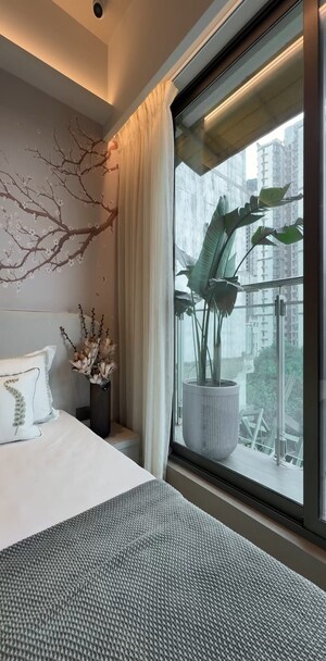 Staircase in 3 BHK Apartment at Neelkanth Greens, Manpada – for Sale