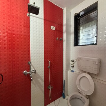 Bathroom in 2 BHK Apartment at Giriraj CHS Panvel, Panvel Sector 15a – for Rent