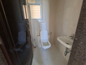 Bathroom in 1 BHK Apartment at Raunak Heights, Ghodbunder Road – for Rent