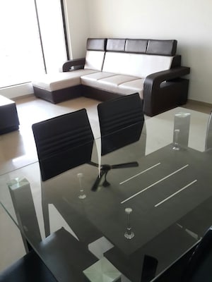 Master Bedroom in 1 BHK Apartment at Raunak Heights, Ghodbunder Road – for Rent