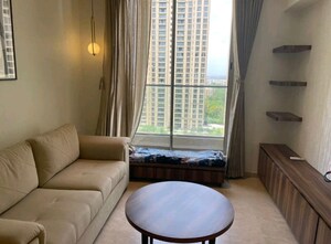 Living Room in 1 BHK Apartment at Hiranandani Solitaire Studio Apartment, Ghodbunder Road – for Rent