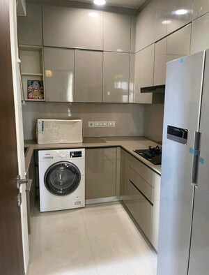 Kitchen in 1 BHK Apartment at Hiranandani Solitaire Studio Apartment, Ghodbunder Road – for Rent