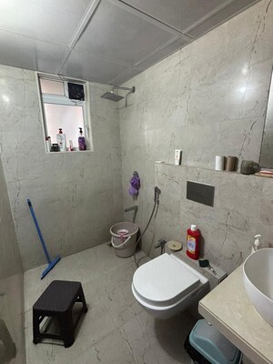 Bathroom in 3 BHK Apartment at Dosti West County, Balkum Pada – for Rent