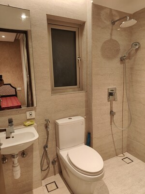 Bathroom in 2 BHK Apartment at One Hiranandani Park, Ghodbunder Road – for Rent
