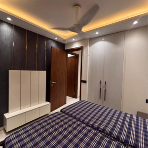 Bedroom in 3 BHK Builder Floor at Safdarjung Enclave – for Rent