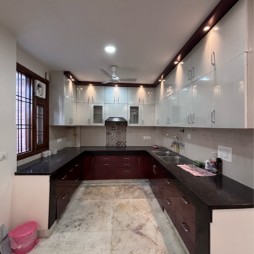 Kitchen in 3 BHK Builder Floor at Gautam Nagar – for Rent