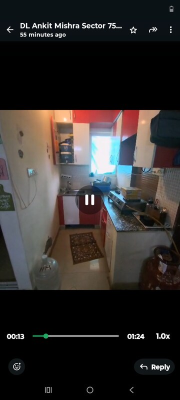 Master Bedroom in 1 BHK Apartment at Express Zenith, Sector 77 – for Rent