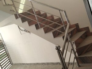 Staircase in 2 BHK Independent House at Mukut City Center, Indira Nagar – for Rent