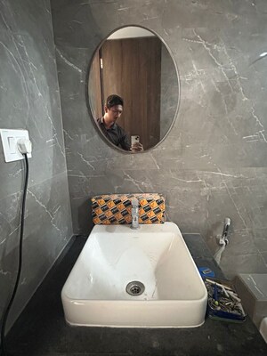 Bathroom in 2 BHK Apartment at Goel Ganga Serio, Kharadi – for Sale