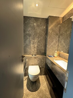Attached Bathroom in 5 BHK Apartment at Lodha Trump Tower, Worli – for Rent