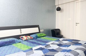 Bedroom in 2 BHK Apartment at Rustomjee Urbania Azziano, Thane West – for Rent